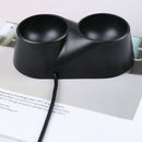 Black dual controller charger dock station stand for ps4/psvr/psvr mov â„–[