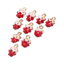 10Pcs New Arrival Enamel Strawberry Charms Pendant DIY Jewelry Craft Findings OZ