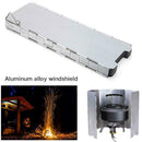 10Pcs Wind Shield Outdoor Camping Picnic Stove Head Windshield Portable Folding
