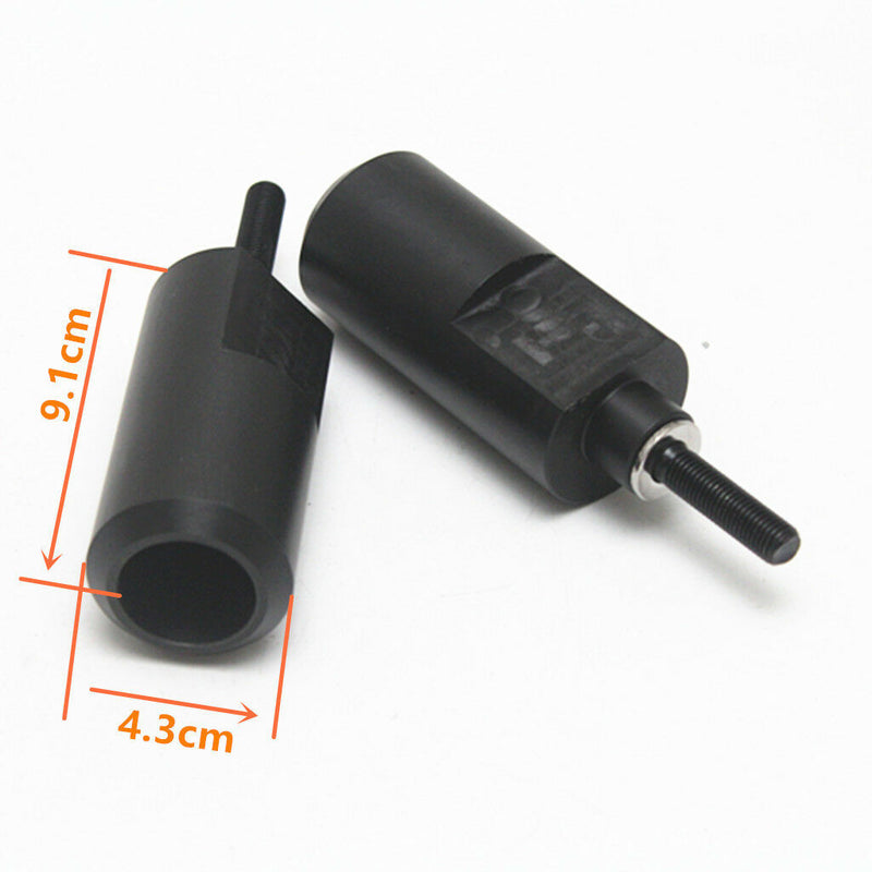 Black Frame Slider Fairing Protectors No Cut For 2004-2006 Yamaha YZF R1