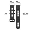 22mm Silicone Watchband Belt for Amazfit GTR 47mm/Pace/Stratos (Black) A