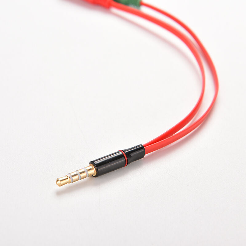 1x3.5mm  Audio Mic Splitter Cable Earphone Headphone Adapter male to 2 Female MO