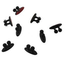 8X Car Charger Line Headphone/USB Cable black Car Clip Interior Accessories