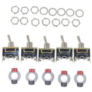 New 5x 15A 250V SPST 2Pin Heavy Duty Car Boat ON/OFF Rocker Toggle Switch 3C