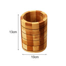 Non-Rotted Pure Chopsticks Natural High-Strength Bamboo Holder Holder Round J2CI
