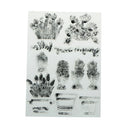 Beautiful Cactus Flower Pot Rubber Stamp Scrapbooking Photo Album Decorative  LJ