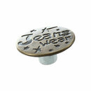 7PCS Letters Pattern Lock Inside No Sew Jeans Tack Buttons 20mm Dia