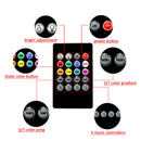 1PC 5050 RGB LED Strip Lights 72 SMD 5V Car Interior Atmosphere Music+Controller