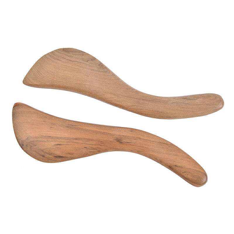 1PC Fragrant Wood Scraping Board S-shaped Wooden Scraper Massager Gua Sha BSEAU