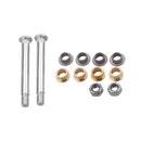2pcs Door Hinge Pins with 8 Bushings + 2 Nuts for Ford Mustang Lincoln Aviator