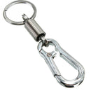 Stainless Steel Spring Gourd Buckle Belt Clip Loop Keychain Keyring Key Fob Hot