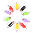 10PCS Mixed Pencil Jewelry Crafts Charm Pendant Keychain Necklace DIY Finding FT