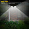100 LED Solar Powered Motion Sensor Light Garden Outdoor Waterproof Wall Lamp