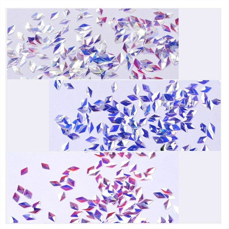 6 Colors Holographic Chunky Rhombus Glitter Sequins Beauty Festival Glitter