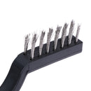 3pcs Plastic Handle Wire Brush Stainless Steel Brass Wire Brush Tool