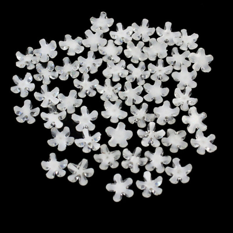 50X Charm Rhinestone Decoration Flower Design Nail Art Tips Manicure Accessories