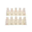 Great Adhesive Backed Nylon Wire Adjustable Cable Clips Clamps Fit White 10mm JR