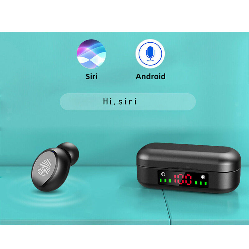 V8    5.0 Earphones 350mAh  Wireless Stereo Earpieces