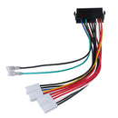 20P ATX To 2 Port 6Pin AT PSU Converter Power Cable For Comput 286 386 486 586 Z