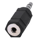 2.5mm Stereo Female to 3.5mm Stereo Male Plug Jack Audio Adapter, Black I7D6