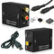 Digital to Analog Audio Converter Coaxial Optical Toslink RCA LR Adapter Black