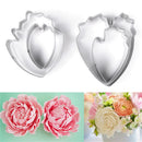 4X Peony Flower Cake Fondant Plunger Cutter Decorating Mold Sugarcraft Baking 3C