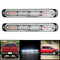 2PCS Car Truck LED Warning Hazard Strobe Flashing Lamp Bar Beacon White