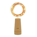 1pc 1m LED String Light Cork Button Copper Wire Fairy Lamp (Warm White)