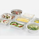 25 Pieces Disposable Tinfoil Grill Drip Baking Pans BBQ Trays for Outdoor