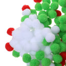 200x Christmas Fluffy Felt Balls Pom Pom Crafting DIY Christmas Decoration