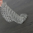 Chainmail Scrubber Stainless Steel Skillet 8" x 6"  mail cast iron