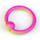 10X Body Piercing Round Captive Bead Nose Ring Hoop Stud Gauge Women Jewelry JR