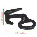 4X Black 9 Shape Rope Tightener Tie Down Strap Tool Camping Tent Rope Buckle FT
