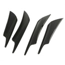 4PCS Universal Car Front Bumper Lip Splitter Fins Body Spoiler Canards Refit T!E