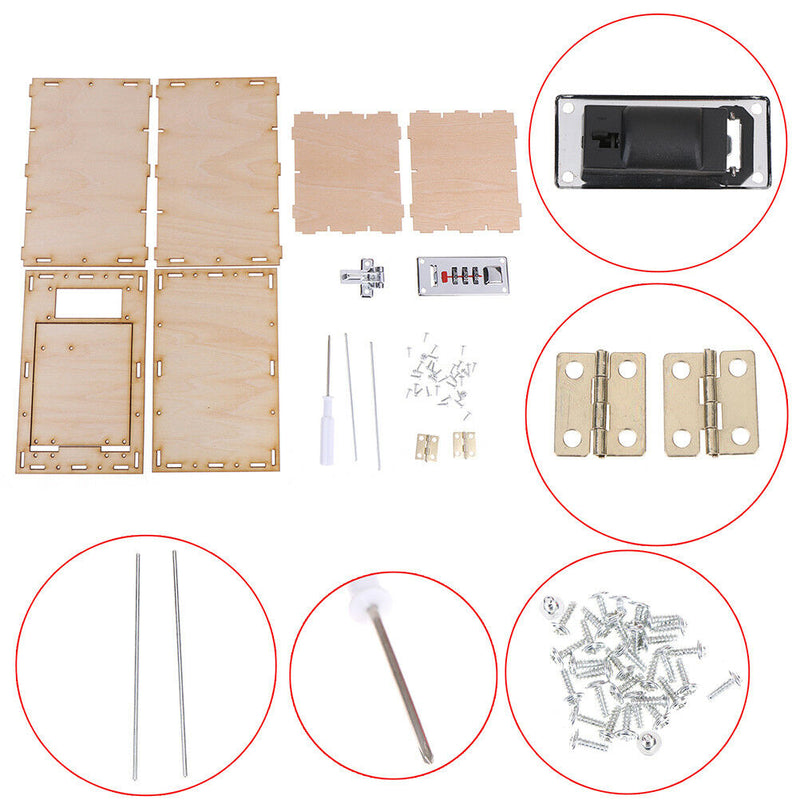 Mechanical password box diy kids science projects experiment kits boy  ME