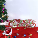 Glitter Merry Christmas Alphabet Cards Hanging Christmas Tree Decor(02)