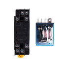 LY2NJ HH62P-L JQX-13F 220V AC Coil DPDT Power Relay 8 Pin w PTF08A Socket L6W9