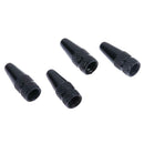 5pcs Bicycle Presta High Aluminium Pressure Valve Caps Dust Covers (Black)