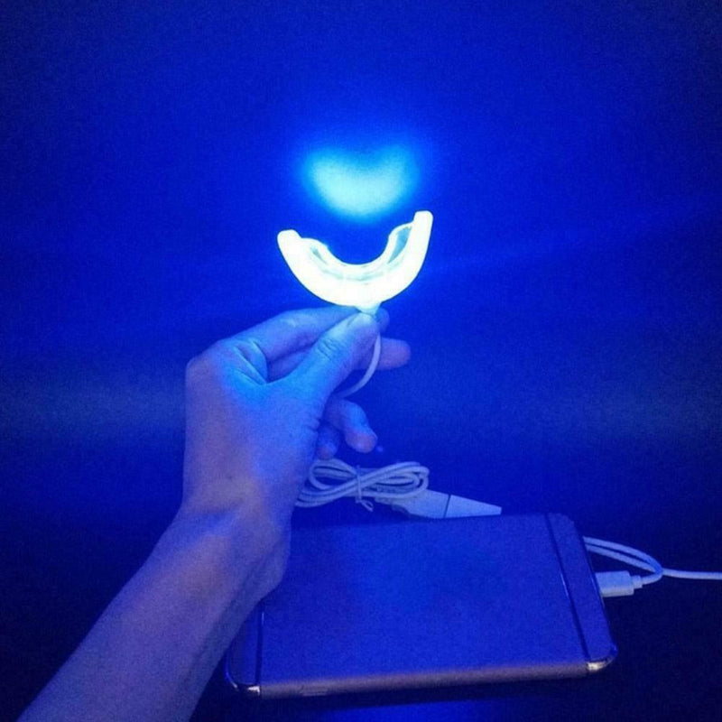 Blue Light 16 LED Teeth Tooth Whitening Instrument USB Charger For-Dental&C O6T7