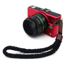 Black Digital Mirrorless Camera Strap Soft Cotton Linen Weaved Strap Wrist Hands