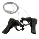 1 Pair Aluminium Alloy 3x 5/6/7 Speed Bike Shifter with Cables Bicycle Parts