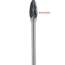 10Pcs/Box Rotary Burrs Metalworking Rotary Files Rotary Burr Bit Set 3Mm Sh C6B6