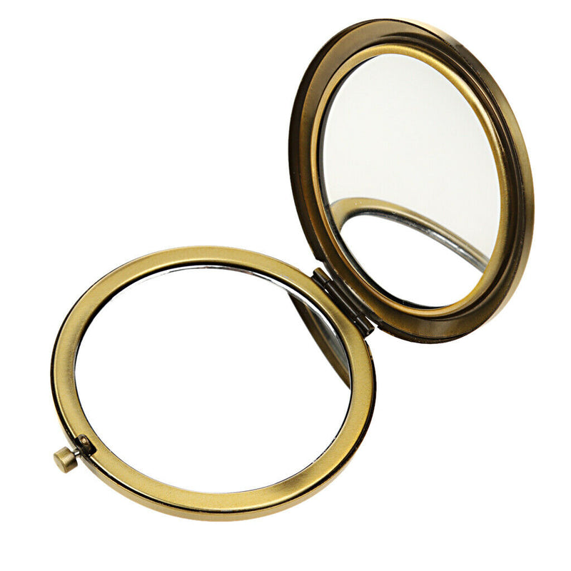 Magnifying Travel Makeup Compact Mirror Handheld Mini Pocket Size Folding