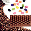 55 Mini Coffee Beans Silicone Cake Mold Jelly Candy Craft Ice Cube Tray Mould