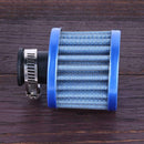 Details about  12mm Blue Car Motor Cold Air Intake Filter Turbo Vent Crankc