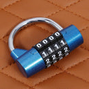 4 Digits Password Lock Wide Shackle Combination Padlock Gym Cabinet Coded L