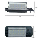 2Pcs 18Led Car High Power White License Plate Light For Bmw E36 318I 328I M M4Z1