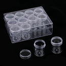 12 Slot Nail Art Tool Jewelry Beads Storage Bottle Box Makeup Organizer Case