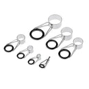 14x Fishing Rod Guide Tips Repair Rings Eyes Sea Pole Casting Rod Guide Kit