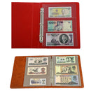 10Pcs Money Banknote Paper Money Album Collecting Holder Sleeves 3 Slots Deluxe